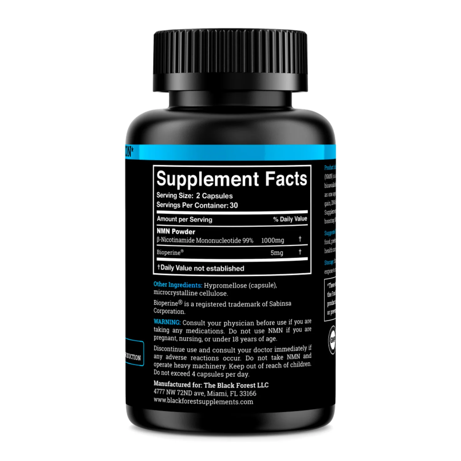 NMN 1000MG | Enhanced with BioPerine® for 3X Absorption - Image 6